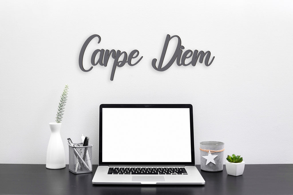 Carpe Diem wood or acrylic 3d sign