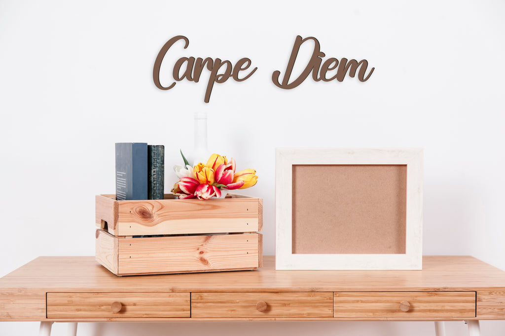 Carpe Diem wood or acrylic 3d sign