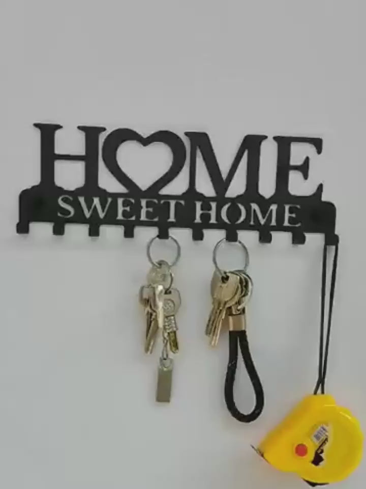 home sweet home metal key holder