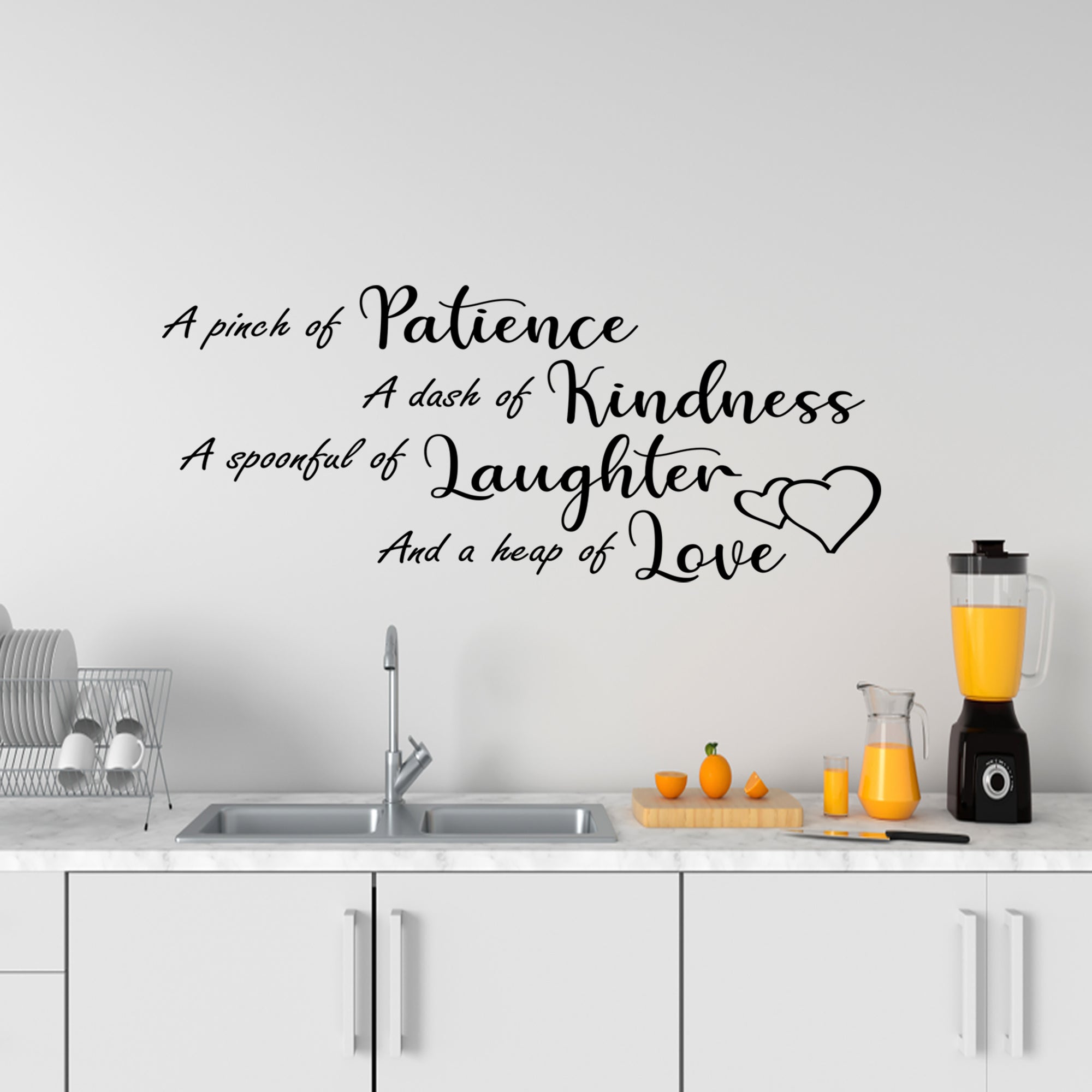 A Pinch Of Patience Sticker For Kitchen - Inspirational Wall